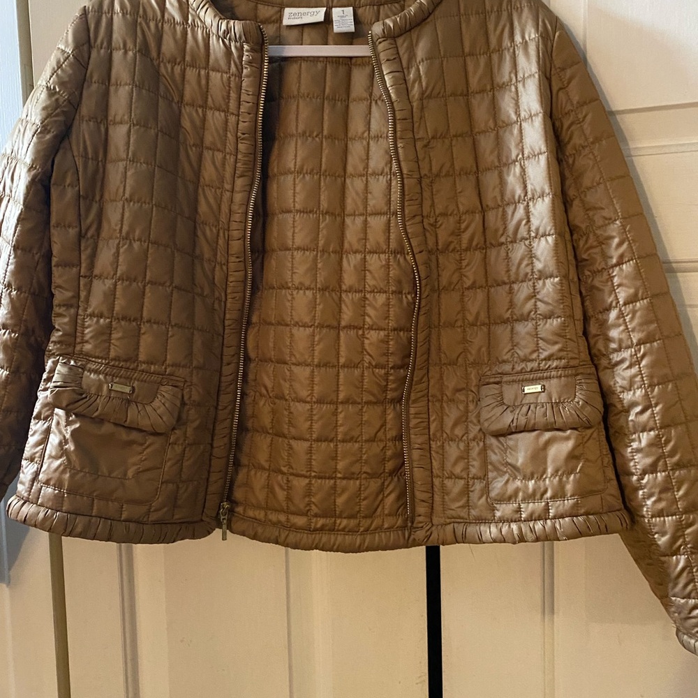 Brown Quilted Jacket